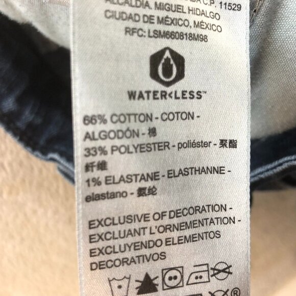 Levi's Women's Signature Jeans Size 2M Mid Rise Slim Straight Classic Blue Denim - Picture 13 of 16